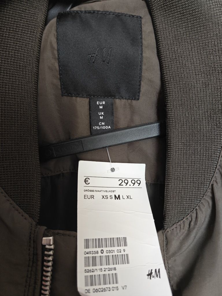 H&M куртка M вітровка бомбер