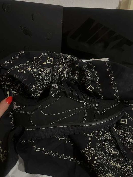 sportowe Jordan_ 1_Retro_ Low_OG_ SP_Travis_ Scott_ Black_Phantom R.40