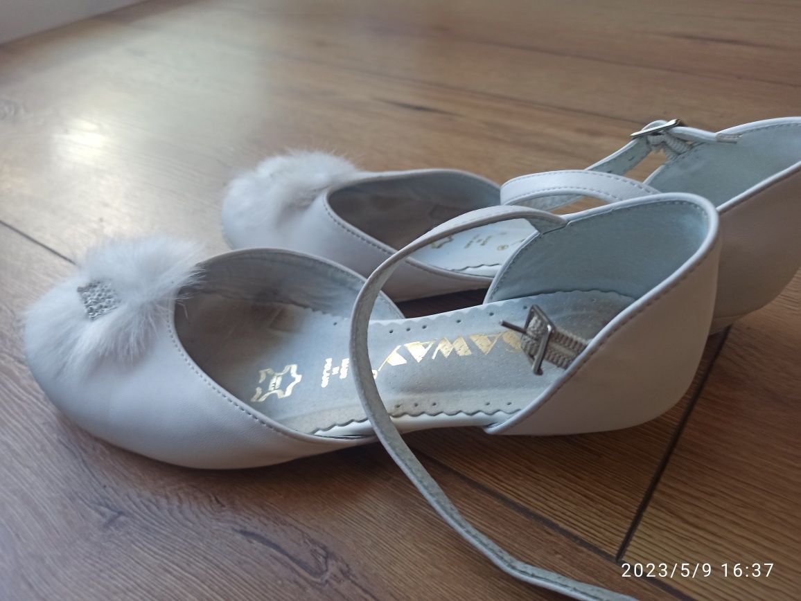 Buty komunia, komunijne 37 białe