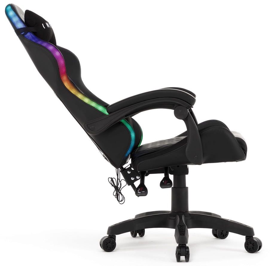 Fotel Biurowy Gamingowy RGB LED