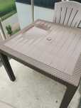 Stół rattan 95x95