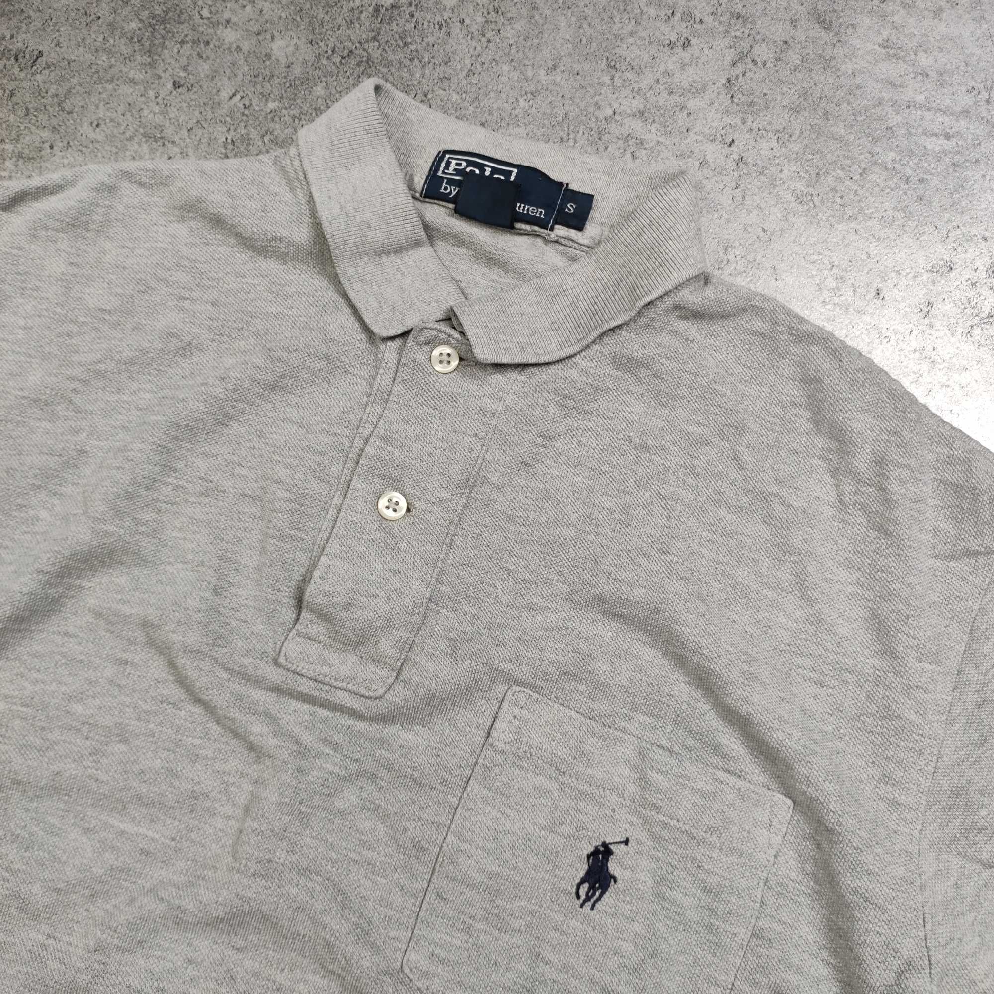 MĘSKA Koszulka PREMIUM Pleciona Bawełna Polo Ralph Lauren Kieszonka RL