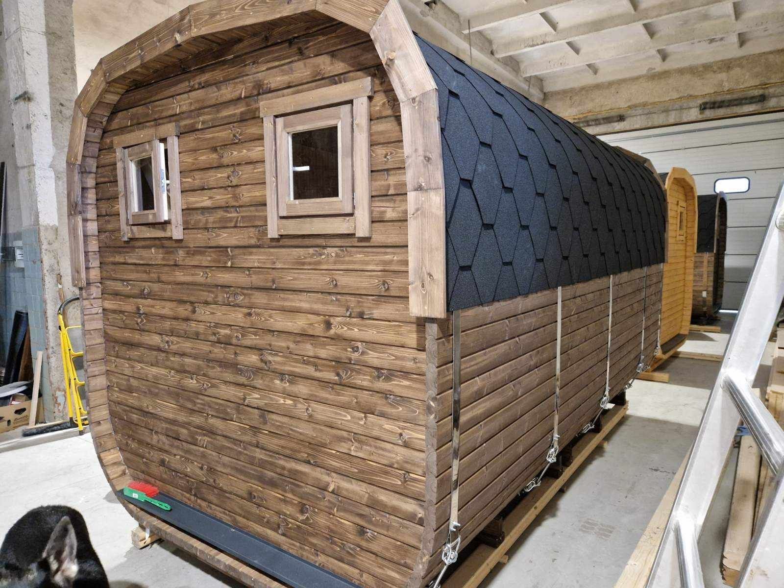 Sauna mobilna 4m na 2.2m z przedsionkiem
