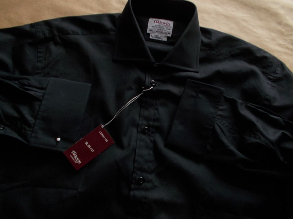 X T.M.LEWIN Premium 2 Fold Nowa Ekskluzywna Koszula Męska L 42 UK