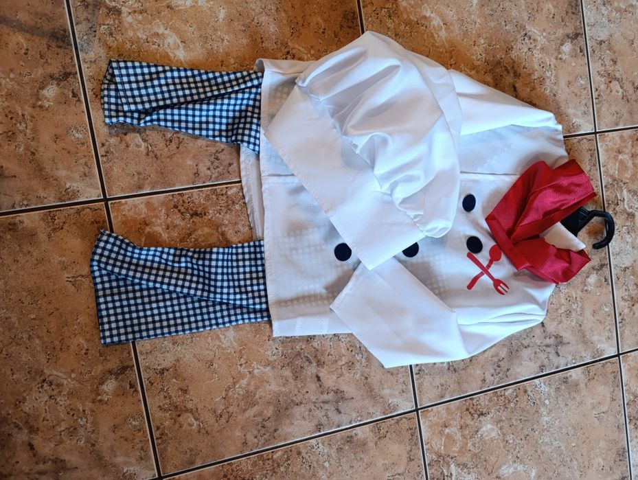 Strój karnawałowy kucharz chłopięcy 110/116