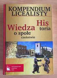 Kompendium licealisty Historia Wiedza o społeczeństwie WOS (twarda)