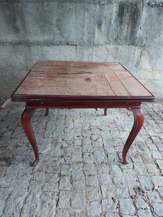 Lote mobília antiga sala jantar e quarto