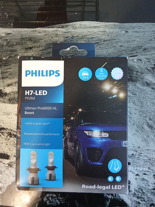 Philips H7 – led PX26d ulti non pro 6000  boost żarówki nowe orygina