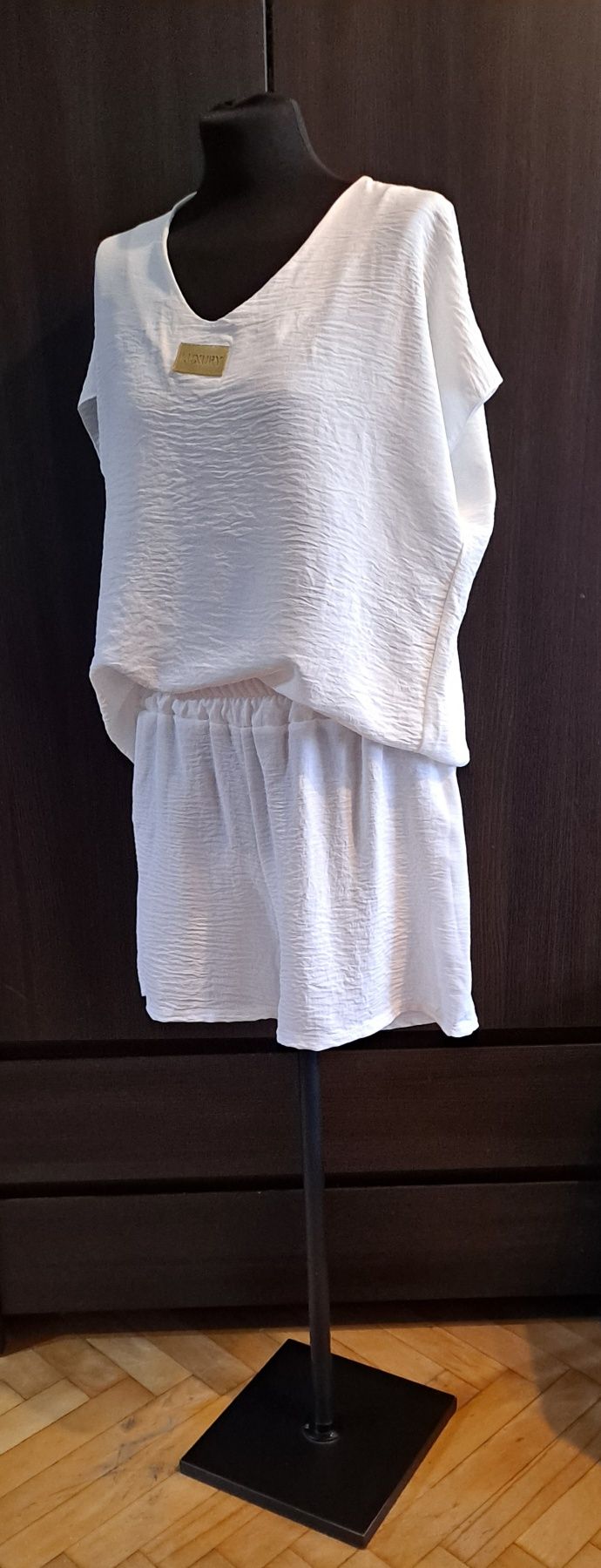 Komplet Luxury biały z wiskozy od s do xl