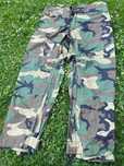 Spodnie przeciwdeszczowe ORC Woodland US Army wodoodporne Medium