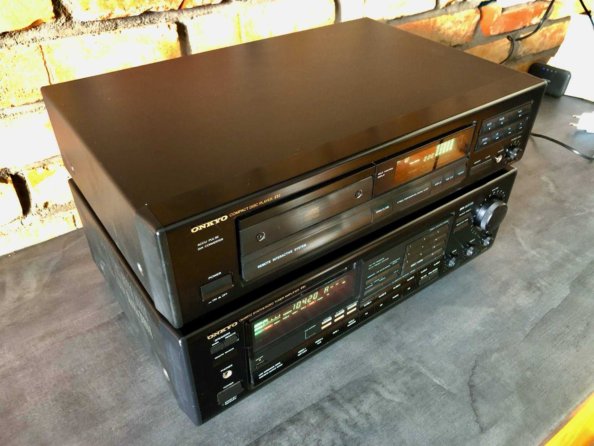 Nowa CENA  Piękna wieża ONKYO, wersja GOLD, Wysoki model Amplituner CD
