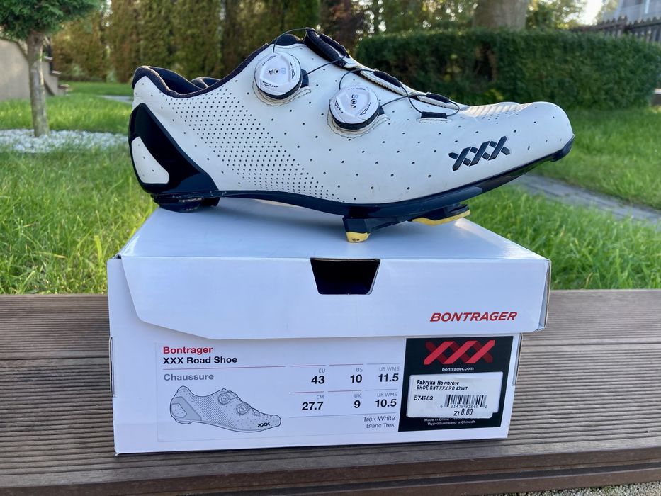 Buty szosowe Bontrager XXX białe r. 43, 27.7 cm