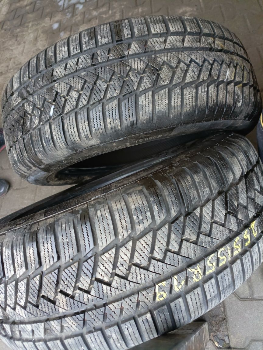 Opony zimowe 255/55/19 Continental 2 sztuki
