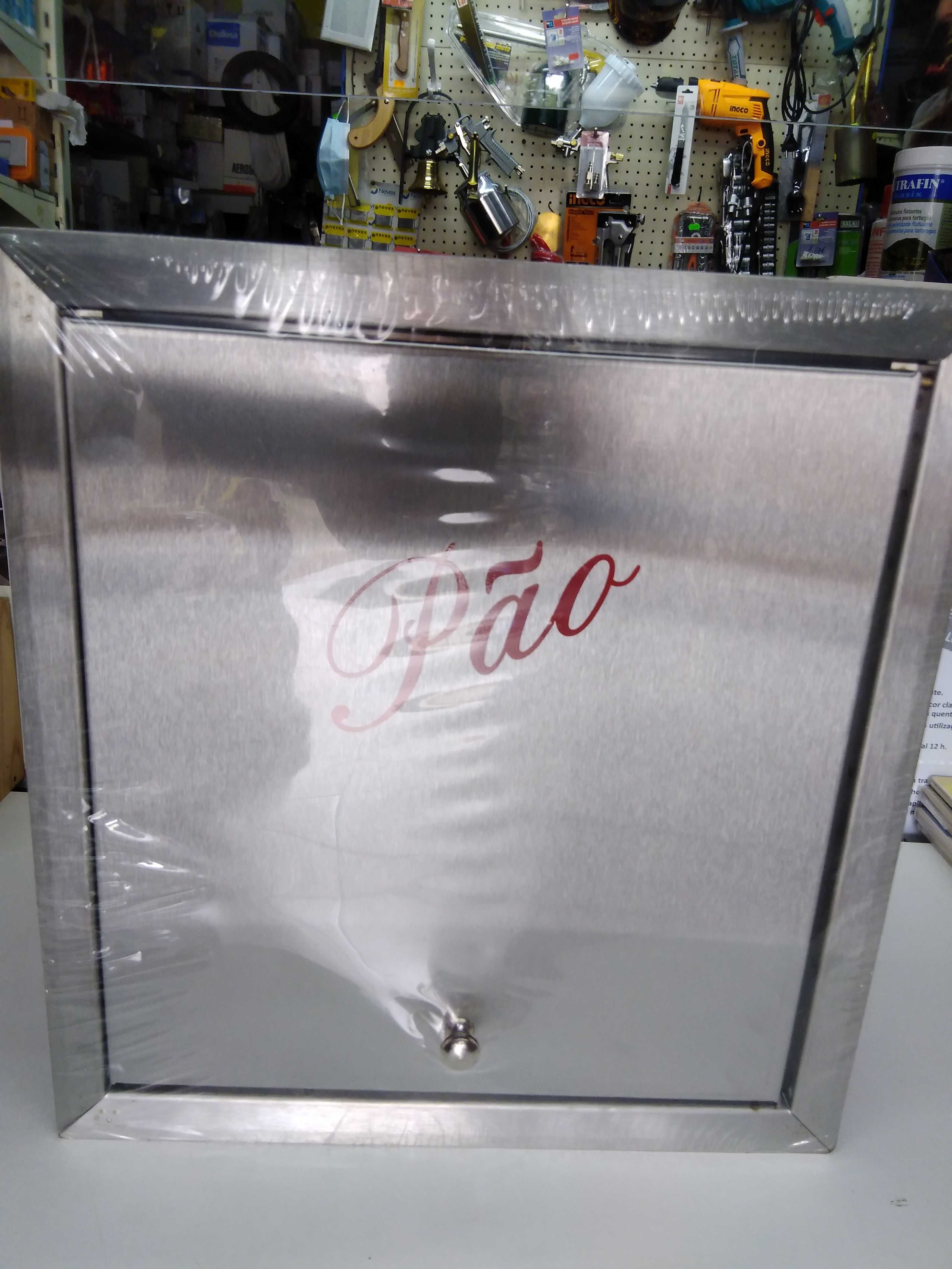 caixa de pão inox extensível