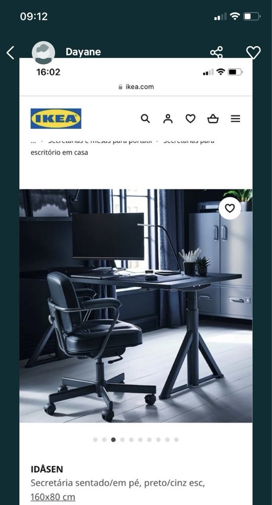 Secretaria IDasen Ikea 160x80cm