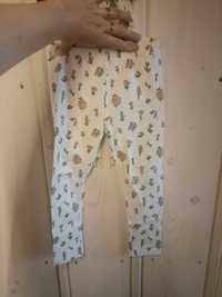 Legginsy 98/104 kwiaty piękne jak newbie