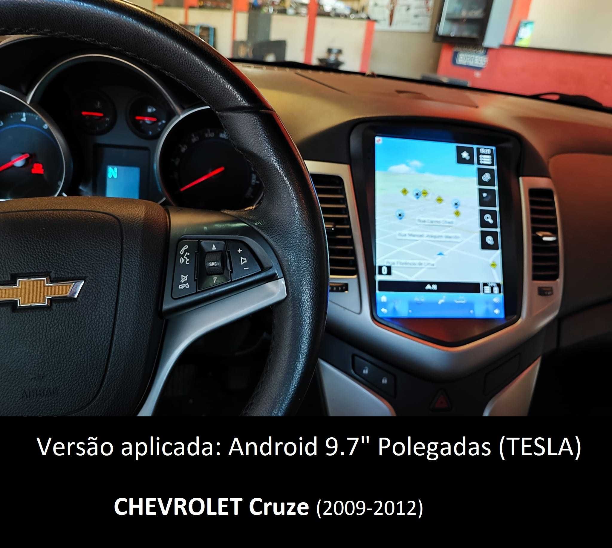 Rádio 2DIN Chevrolet CRUZE (2009 até 2015) • Android GPS 4+32GB