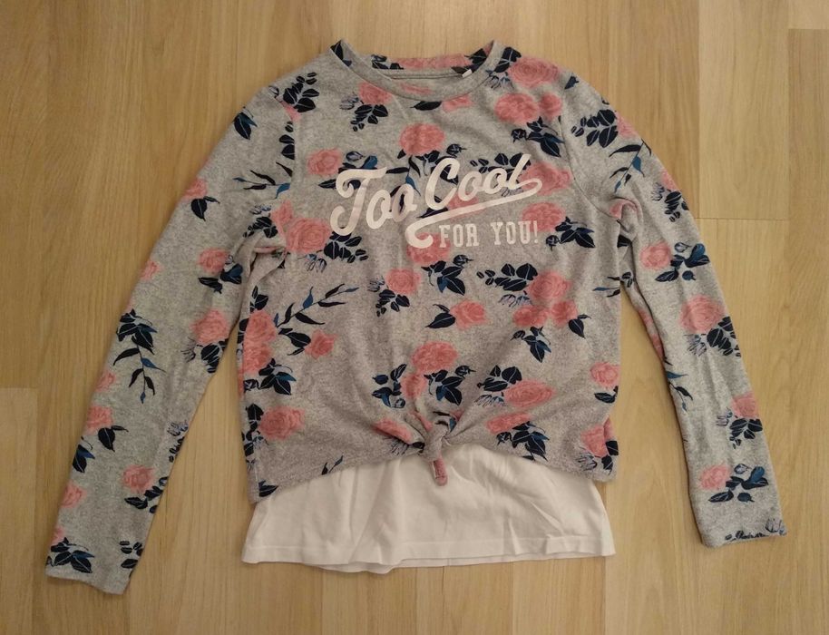 Sweterek z podkoszulką dla dziewczynki r. 146/152