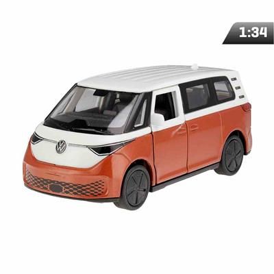 Autko model 1:34 VW ID BUZZ biało - czerwony