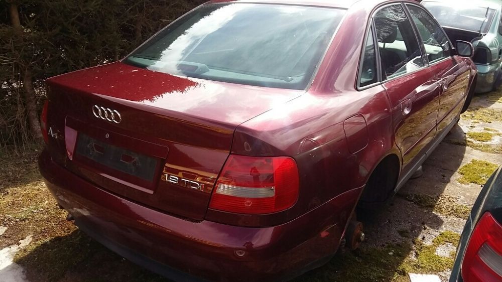Audi A4 B5 lift nr.lak.LZ3L części blacharskie mechan.silnik skrzynia