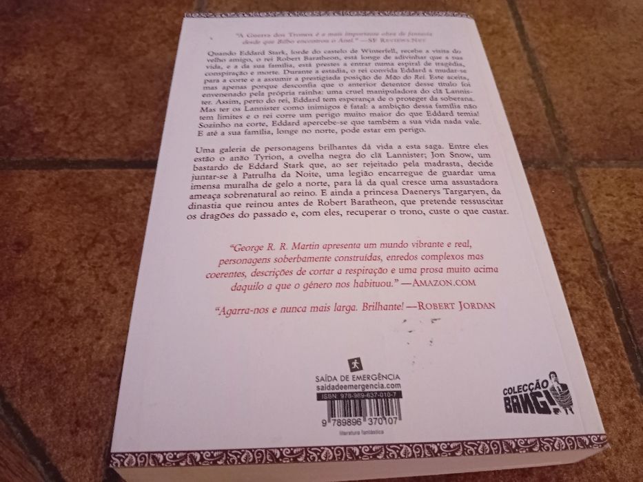 George martin,  guerra dos tronos, livro um
