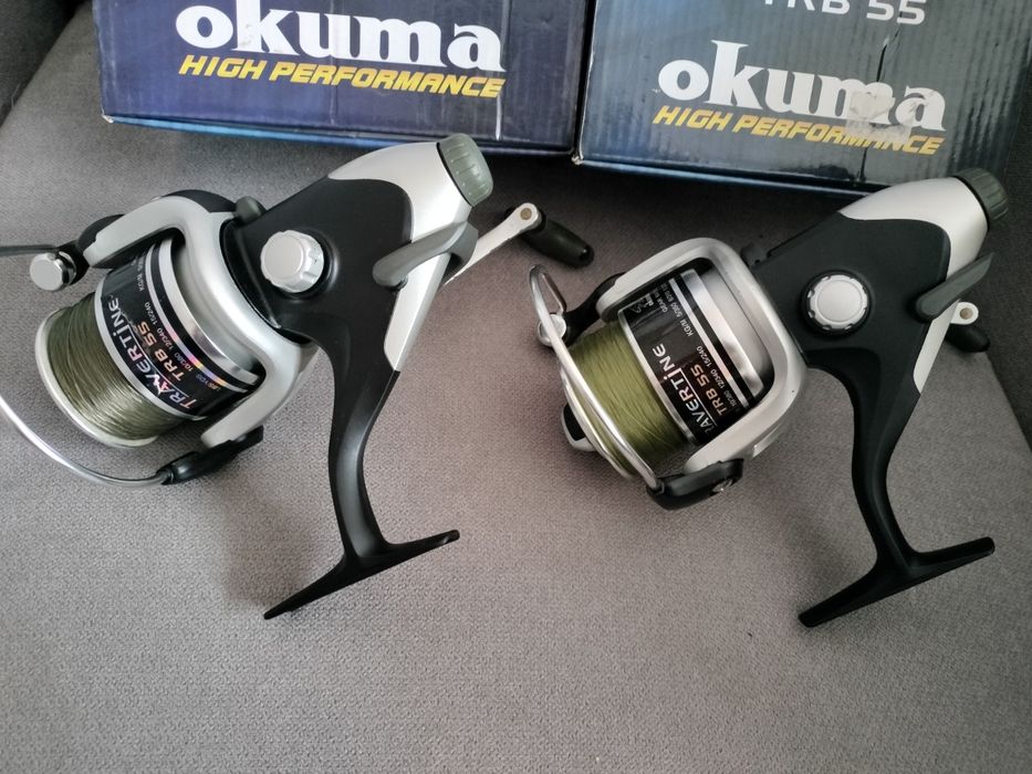 2x Okuma Travertine trb 55 kołowroteki z wolnym biegiem