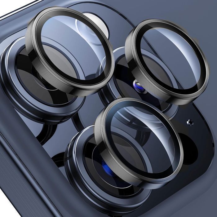Szkło hartowane 9H do iPhone 15 Pro Max na obiektyw telefonu 3mk Lens