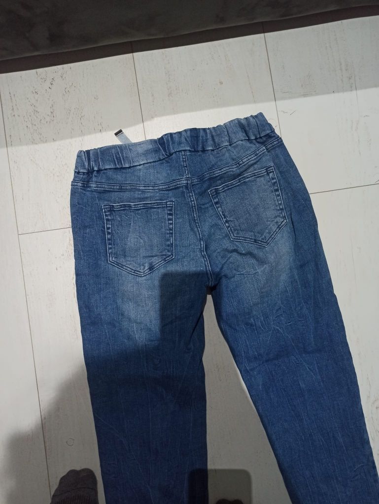 Mohito jeansowe joggery spodnie dżins 34 XS niebieskie