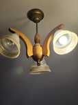 Lampa sufitowa drewniana