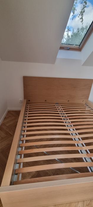 Ikea malm łóżko rama 180 x 200 dąb kolor dębowy Luroy