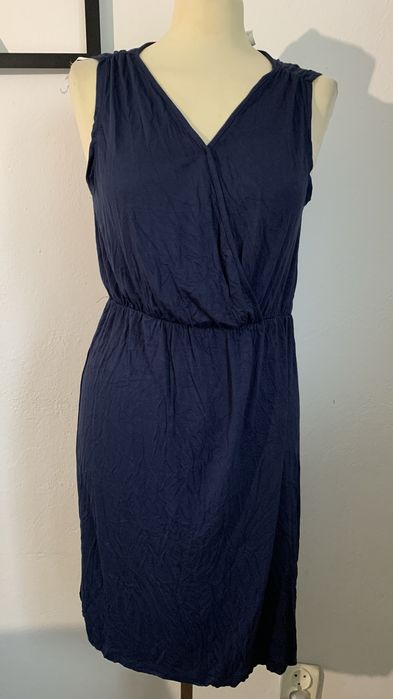 JANINA r. 40/L NOWA sukienka damska granatowa