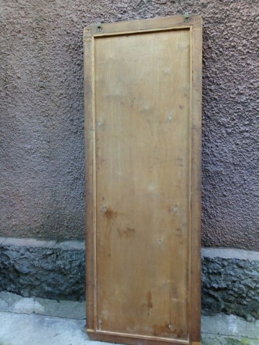 Старинное большое зеркало 50-х годов прошлого века в деревянной оправе