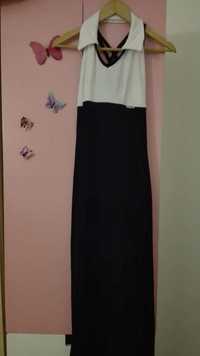 Vestido preto e branco M/L