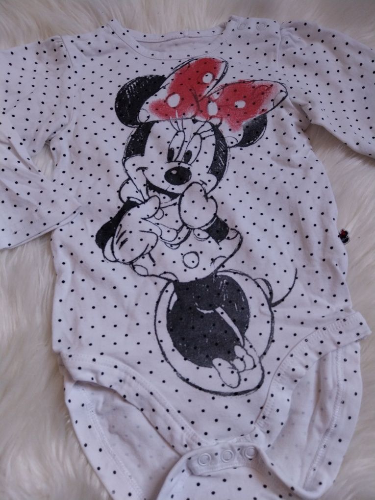 Body długi rękaw myszka minnie
