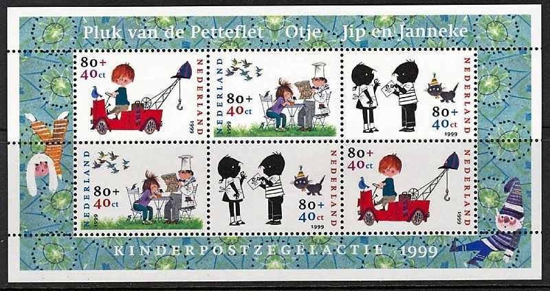 Selos da Holanda em Blocos e Carteiras (oferta do envio)