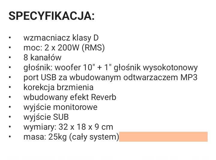 Nagłośnienie Mixtour