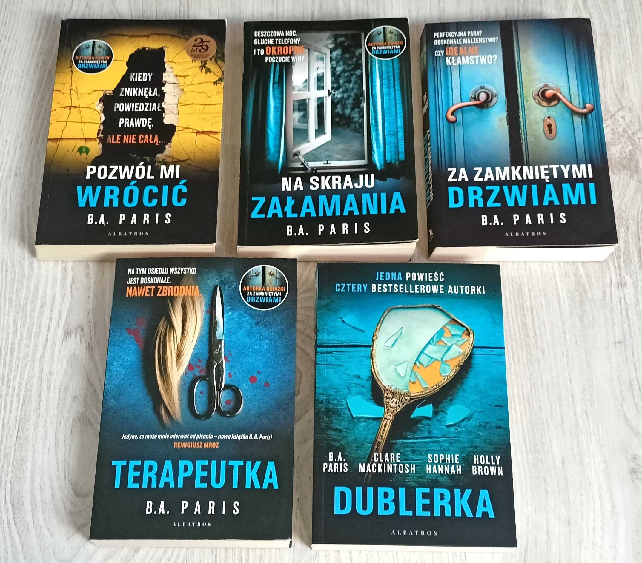 5x Paris Pozwól mi wrócić Za zamkniętymi Na skraju załamania Dublerka