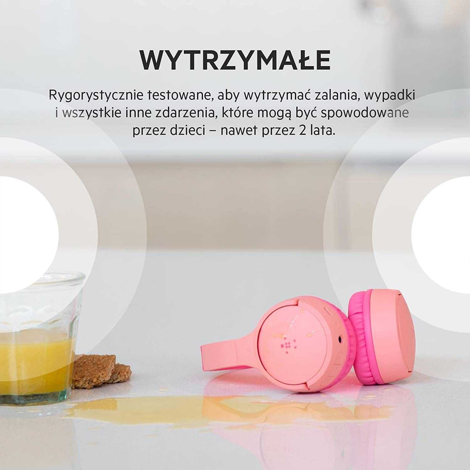 Belkin Soundform Mini słuchawki bezprzewodowe dla dzieci bluetooth