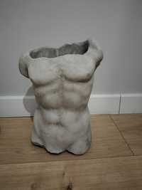 Doniczka cementowa cement ciało mężczyzny Adam