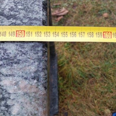 Szafka granitowa z płyty gnejs pod wymiar.