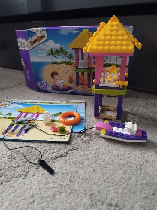 Klocki Banbao wieża ratownika plaża