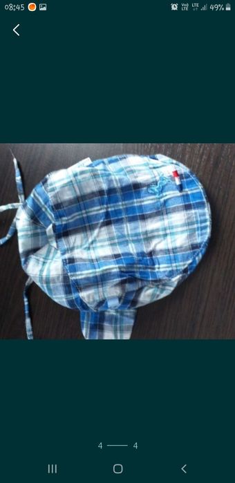 Czapeczka chłopięca na rozm.68