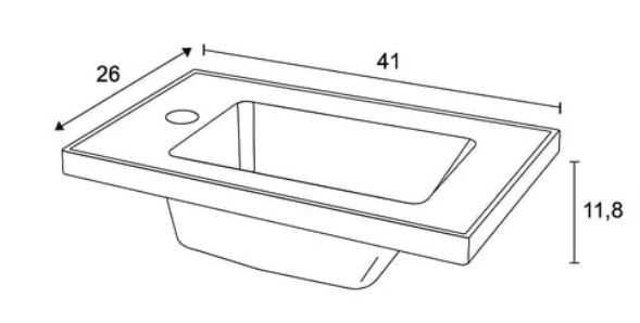 Conjunto de Lava-Mãos e Móvel Suspenso SENSEA Essential - NOVO!