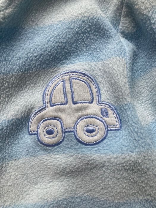 Śpiochy 92 na zamek ciepłe 12-18 mies polar pizama