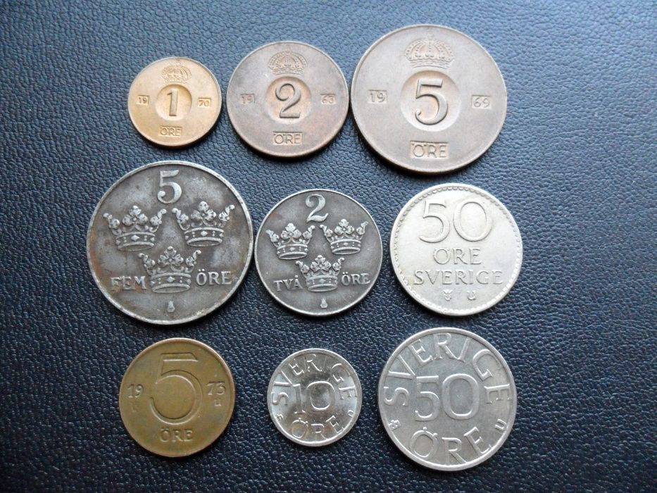 Коллекция монет Свазиленд, Мексика, Бурунди, Финляндия, Швеция Евро