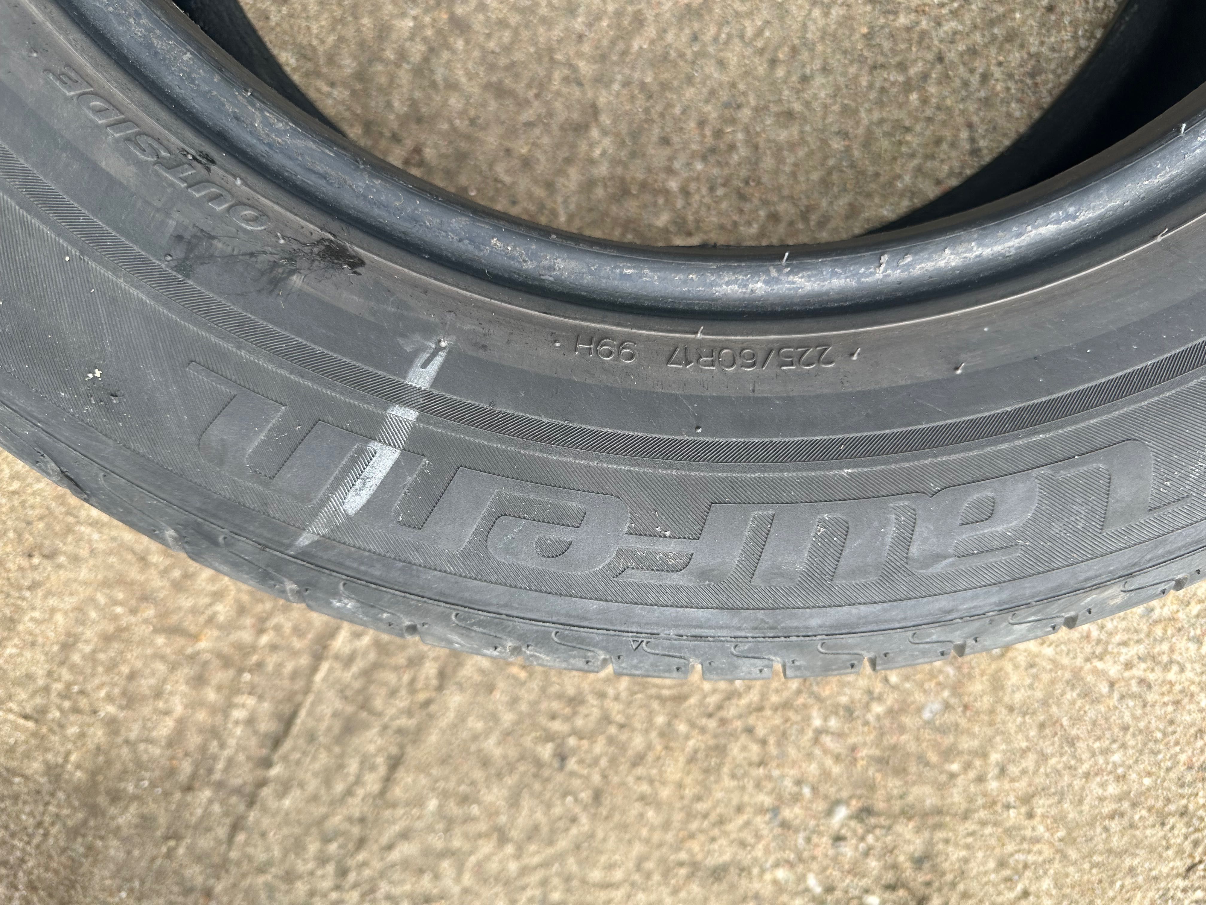 Sprzedam 4 opony 225/60/17