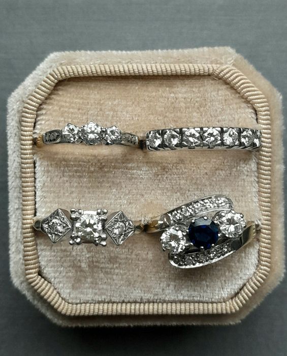 R.13 Obrączka Iskrzące Brylanty 0.55ct Złoto 585 WYCENA