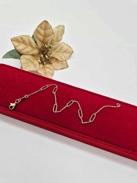 Elegancka Złota Bransoletka Ogniwka Próba 585 Waga 1,60g