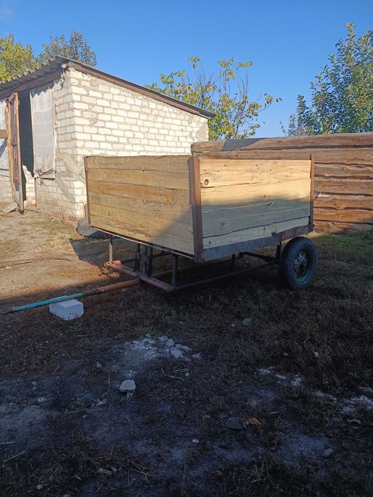 Прицеп саморобний до мотоблока, мотоцикла