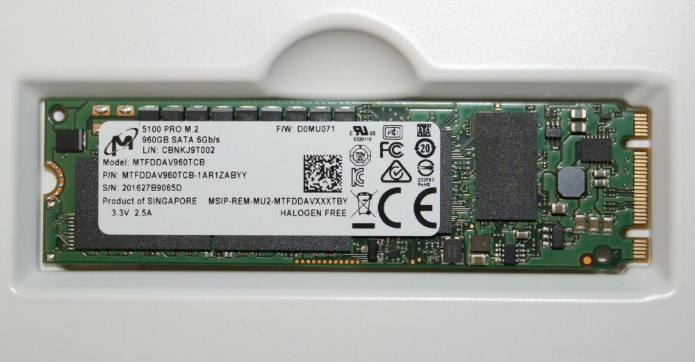 MINERAR CHIA | Disco "Rígido" -> 960GB Enterprise 5100 M.2 SATA 6Gb/s